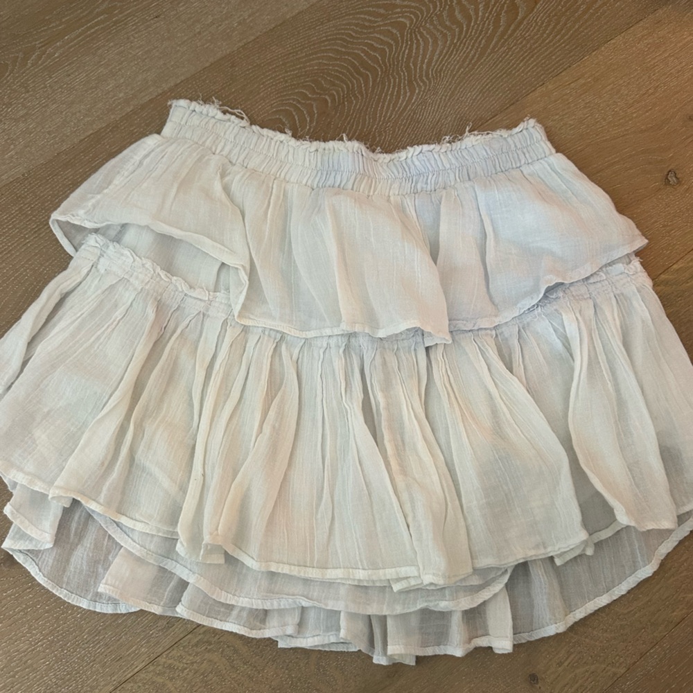 LOVESHACKFANCY mini ruffle skirt